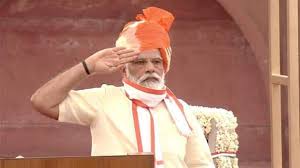 देश मना रहा 74वें स्वतंत्रता दिवस का जश्न,प्रधानमंत्री मोदी ने लाल किले से किया देश को सम्बोधित