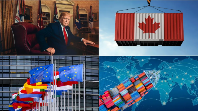 ट्रंप को कनाडा और EU से बड़ा झटका, कई प्रोडक्ट्स पर लगाए जाएंगे टैरिफ