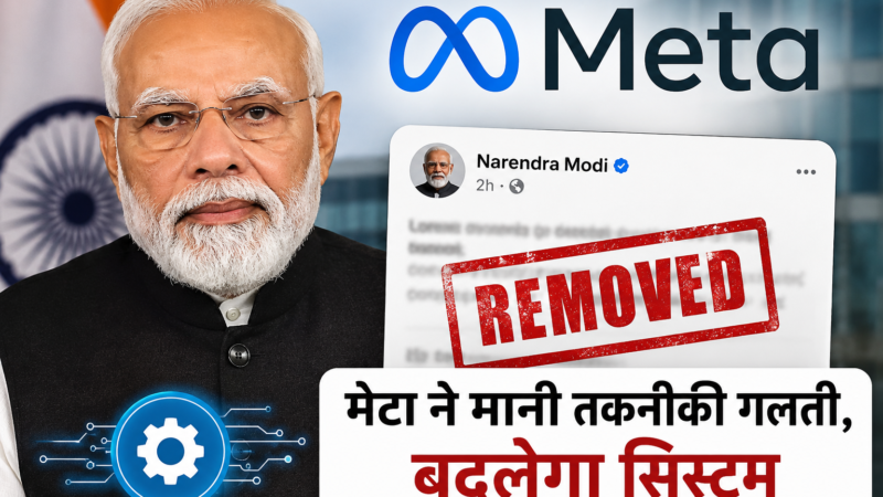 PM मोदी की पोस्ट हटाने के मामले में मेटा ने मानी तकनीकी गलती, बदलेगा सिस्टम