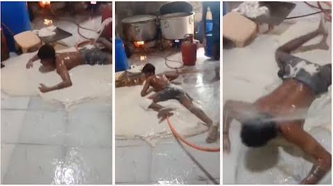 सोया चाप के बैटर में लोटता दिखा वर्कर, वायरल वीडियो ने उठाए फूड हाइजीन पर सवाल