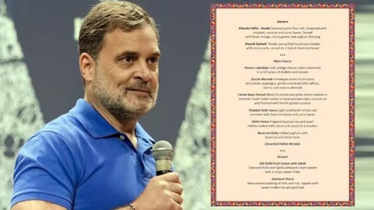 BRICS डिनर में सिर्फ शाकाहारी खाना परोसने पर सियासी घमासान, राहुल गांधी ने उठाए सवाल