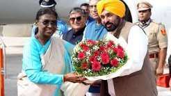 चंडीगढ़ में राष्ट्रपति द्रौपदी मुर्मू का CM भगवंत मान ने किया स्वागत, पंजाब के मुद्दों पर हुई चर्चा