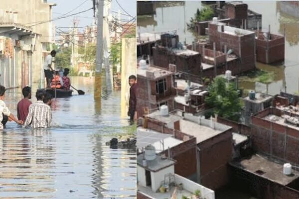 लखनऊ में बाढ़ का कहर! गोमती का पानी घरों से लेकर प्लासियो मॉल तक पहुंचा, कई इलाकों से पलायन