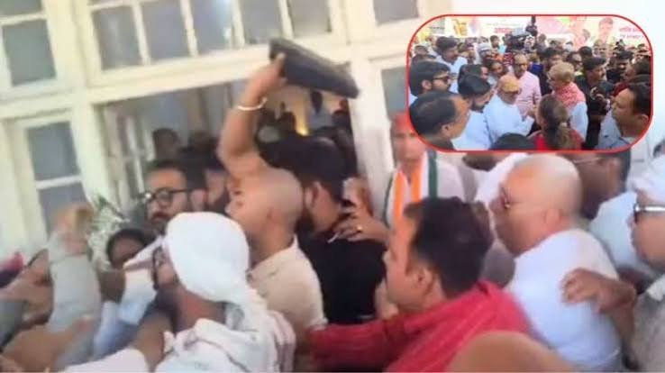 यूपी कांग्रेस में घमासान! अजय राय और ममता चौधरी के समर्थक भिड़े, जूते तक निकले
